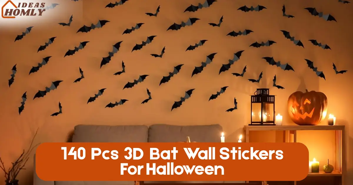 140 Pcs 3D Bat Wall Stickers For Halloween