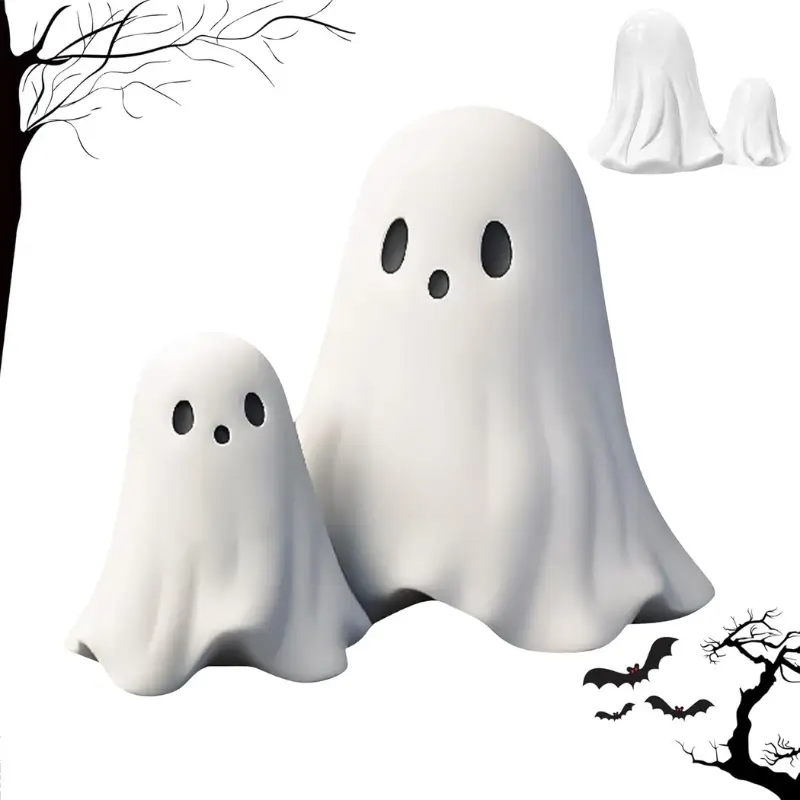 A Funny Pair of Ghosts Halloween Decorations