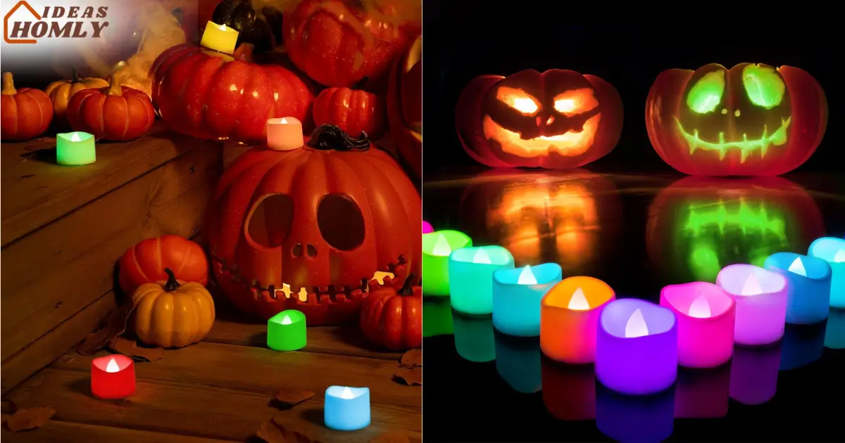 Color Changing LED Plastic Holiday Candles for Halloween