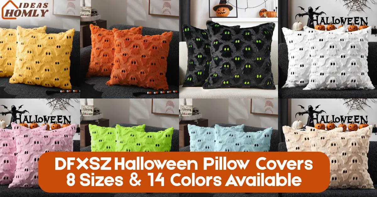 DFXSZ Halloween Pillow Covers - 8 Sizes & 14 Colors Available