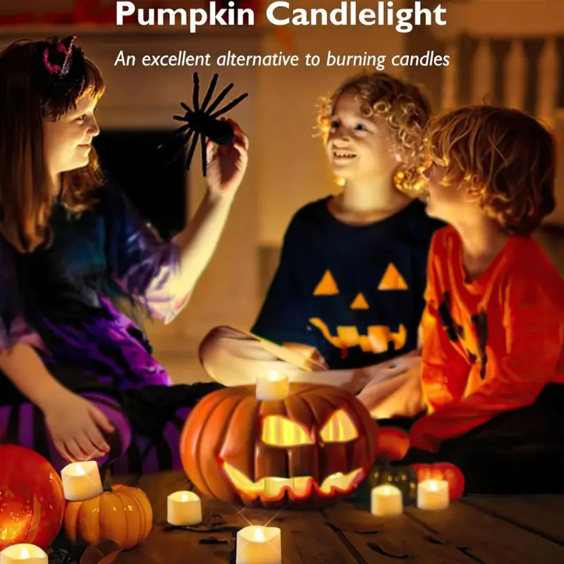 12 & 24-Pack Flameless LED Tea Lights Candles