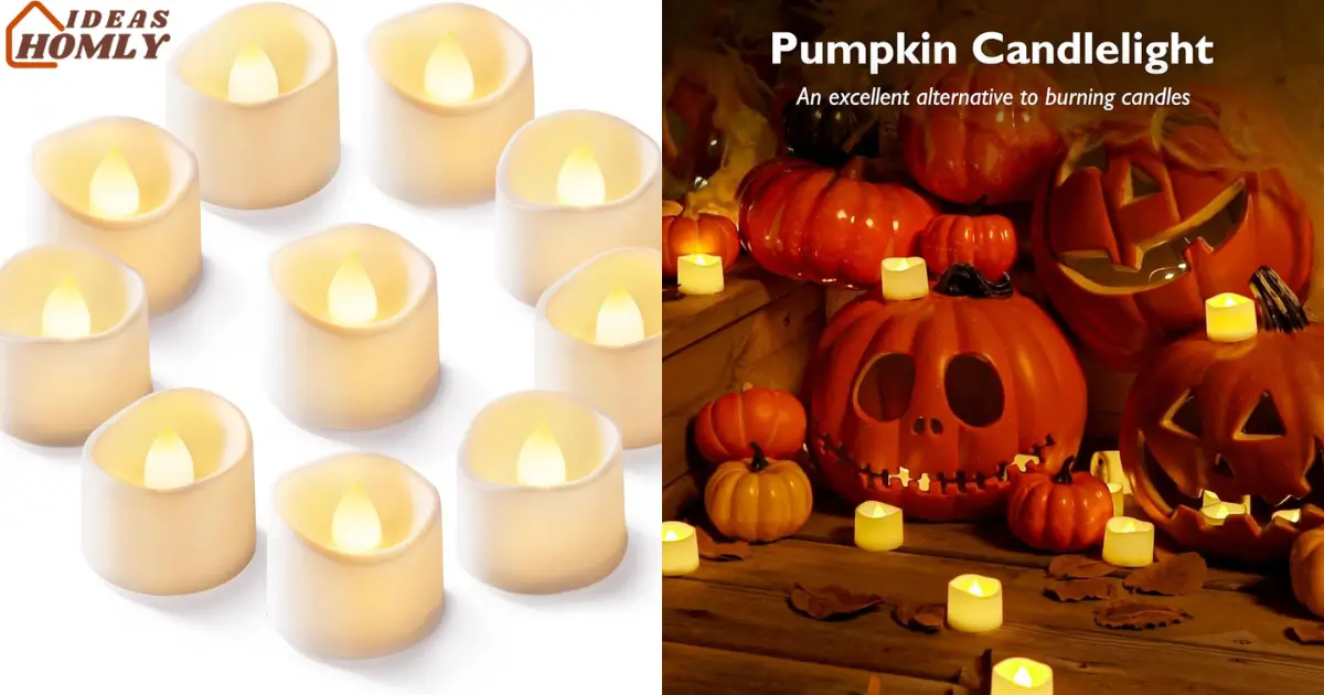 Flickering Flameless Tea Lights - 12 & 24 Pack for Safe, Cozy Glow