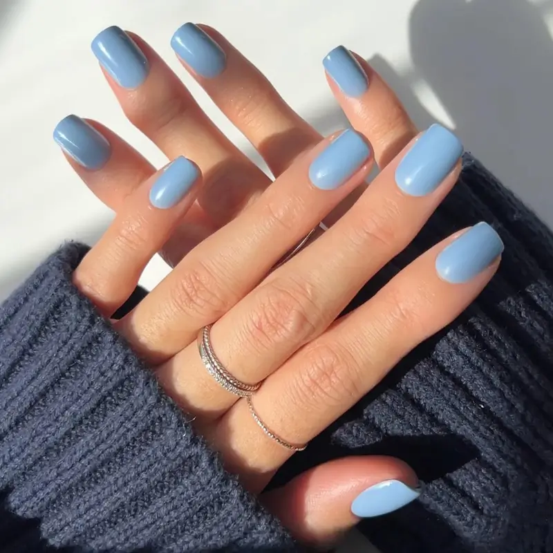 Glamnetic Press On Nails - Cashmere Blue