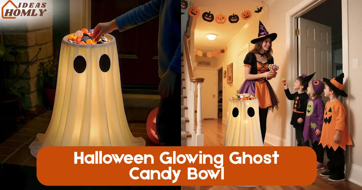 Halloween Glowing Ghost Candy Bowl