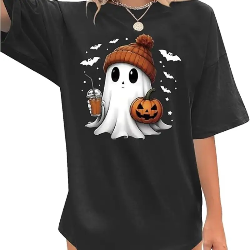 Halloween Oversized T Shirts for Women