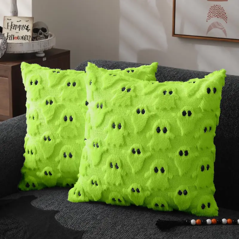Halloween Pillow Covers Green