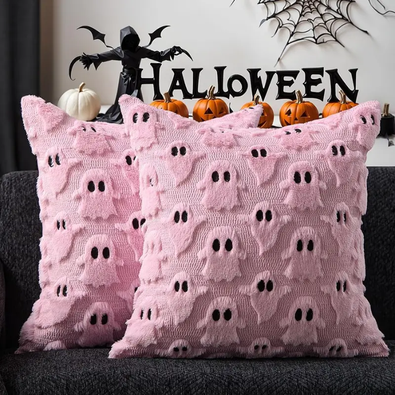 Halloween Pillow Covers Pink