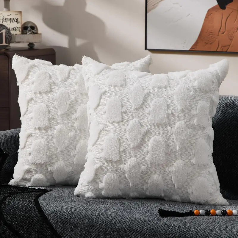 Halloween Pillow Covers White Ghost