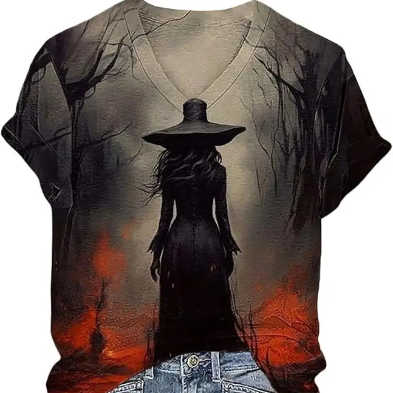 Halloween Witch Party Shirts for Women