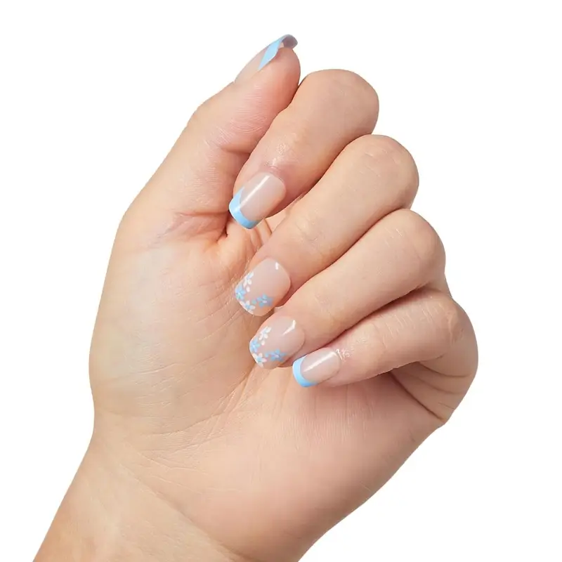 KISS imPRESS No Glue Mani Press On Nails - Blue