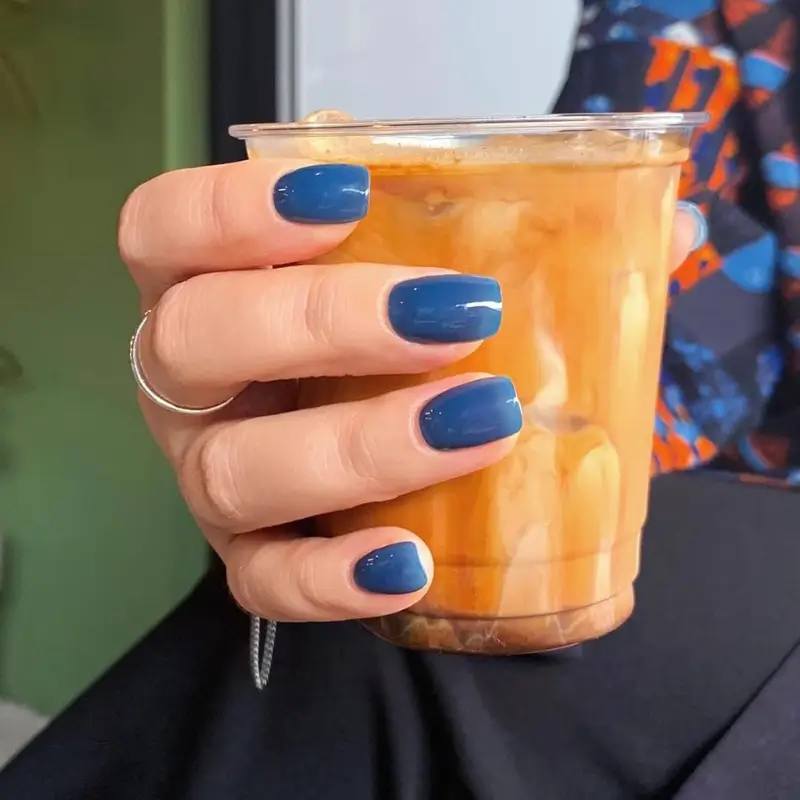 Semi Cured Gel Nail Strips - Blue