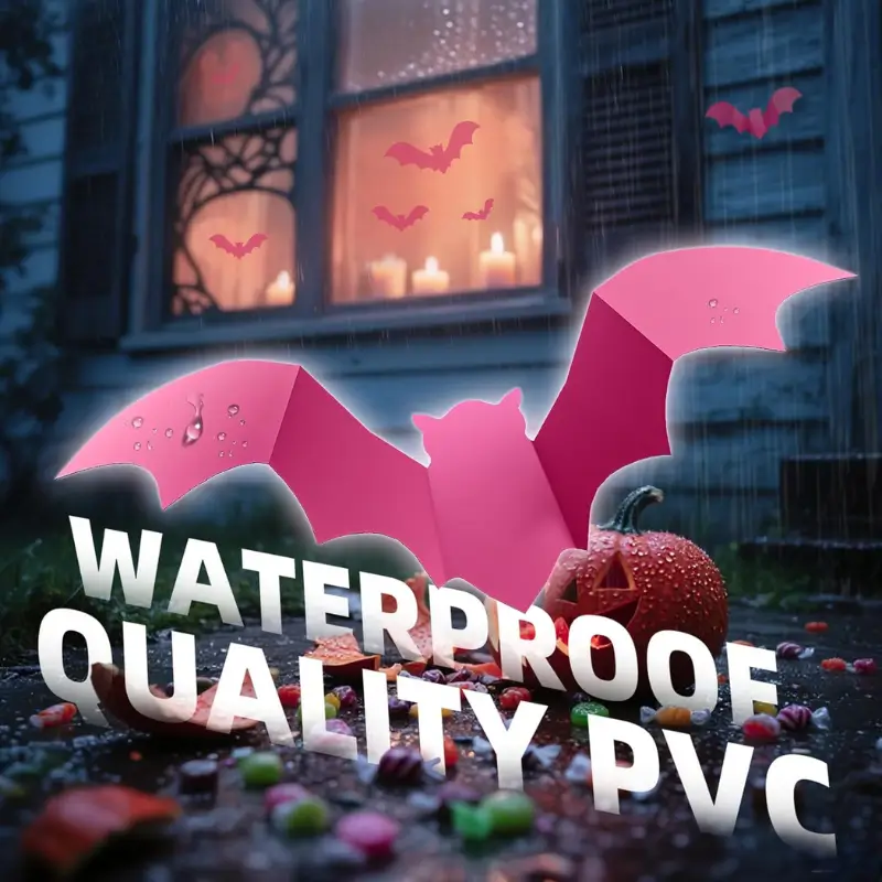 140Pcs 3D Bats Wall Decor