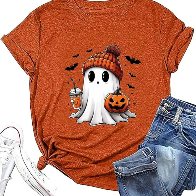 Women Fall Halloween Shirt Novelty
